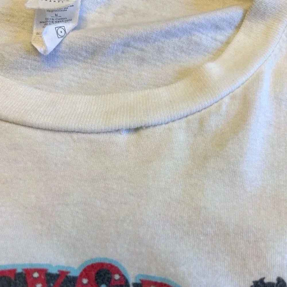 Y2K Britney Spears Circus Concert Tour Shirt White Pop Music Band Tee 2009 - Picture 5 of 8